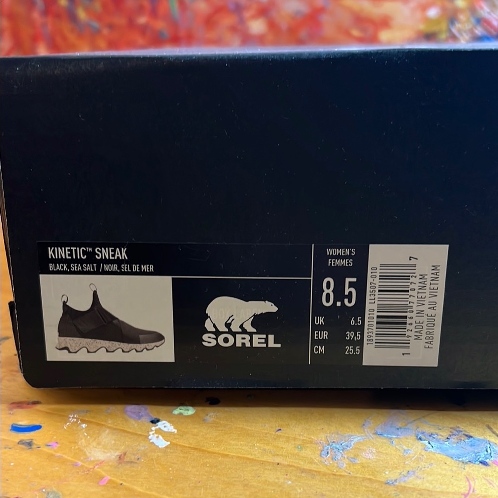 Sorel Kinetic Sneak in Black and Sea Salt
